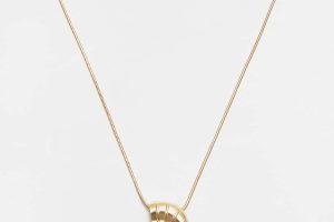 Golden shell necklace